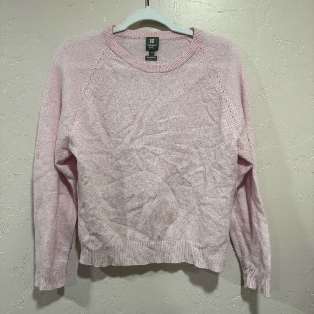 Manor Woman organic cashmere sweater, round neck